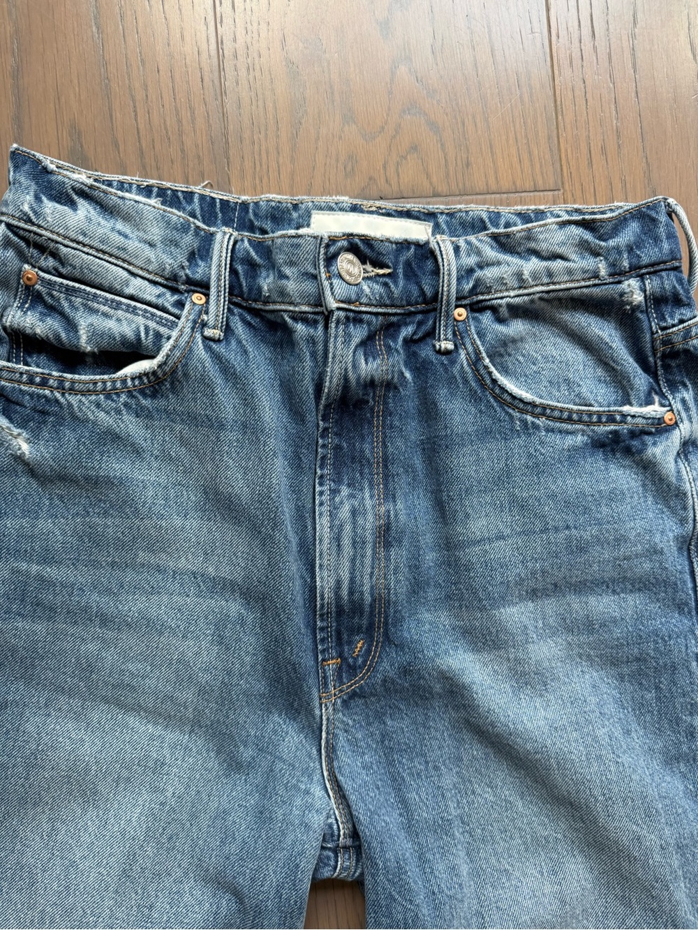 Mother Tunnel Vision Sneak Wide-Leg Jeans - Picture 2 of 10